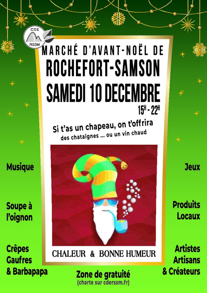 Marché d'avant-Noël Rochefort-Samson 2022